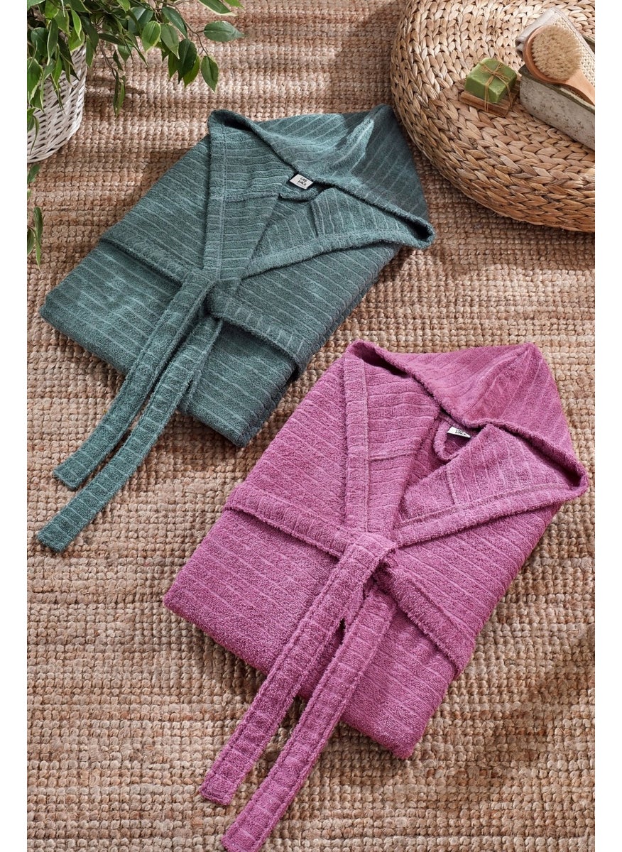 Casnack Quina 2-Piece Hooded Oversize Bathrobe Set  - Image 2