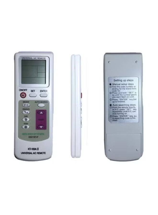 إلترازون Universal Remote Control for Split Air-Conditioners – Silver – Compatible with Most AC Brands, Easy Setup with LCD Display, Ideal Replacement for Lost or Broken Remotes - Image 3