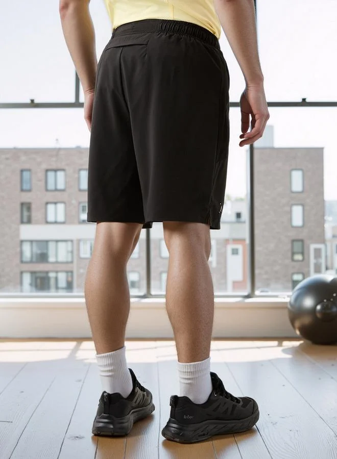 Splash Active  Regular Fit Shorts with Elasticated Waistband for Men | Best Price UAE