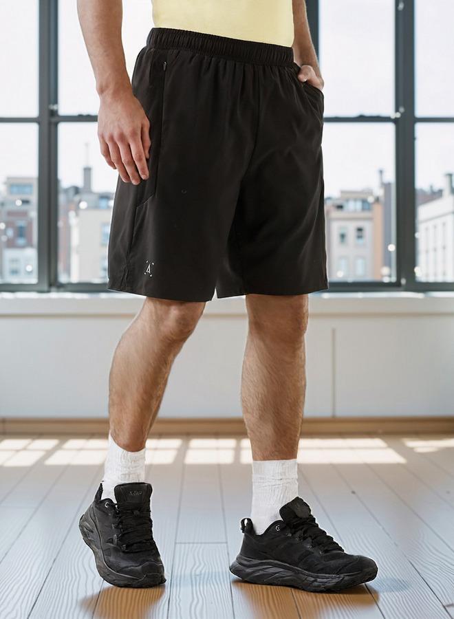 آكتف شورت بقصة عادية وخصر مطاطي - Image 1