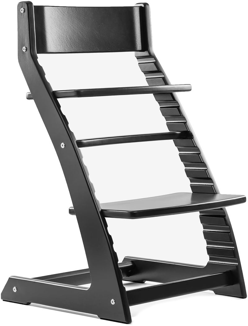 Fornel Wooden High Chair for Babies and Toddlers Easy Clean Adjustable High Chair for Eating Toddler HighChair for Dining Table Montessori Baby highchair from 3 Years to 200 Lb Grow with Child