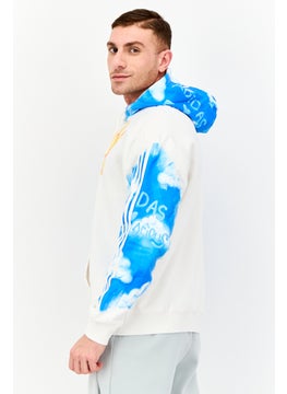 adidas Originals Men Graphic Print Long Sleeve Hoodie, Multicolor  - Image 2