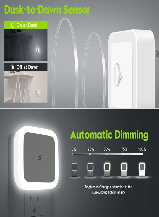 Desidiya Light Lamp Pack of 2 Sensor Light for Bedroom Bed Side Home|Smart Automatic Onoff Dim Led Lights Energy Saving 0.5W Lamp Stairs Kitchen Bathroom - Polycarbonate, White - Image 5