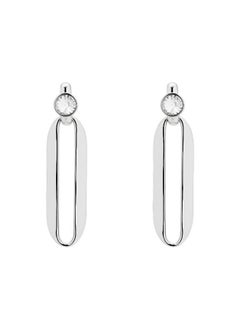 Karen Millen Crystal Ellipse Drop Earring  - Image 1