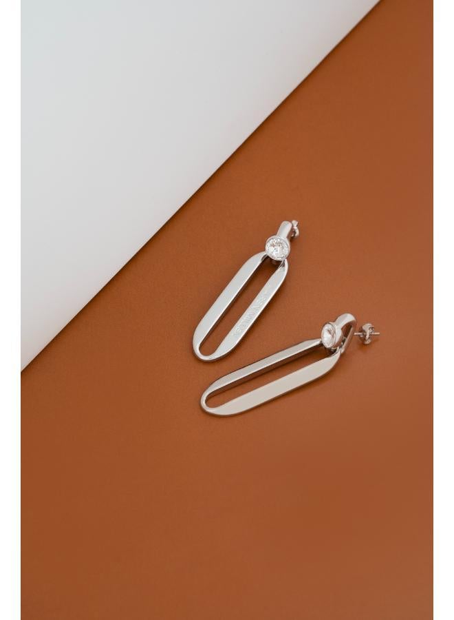 كارين ميلين قرط بيضاوي مرصع بالكريستال - Image 3