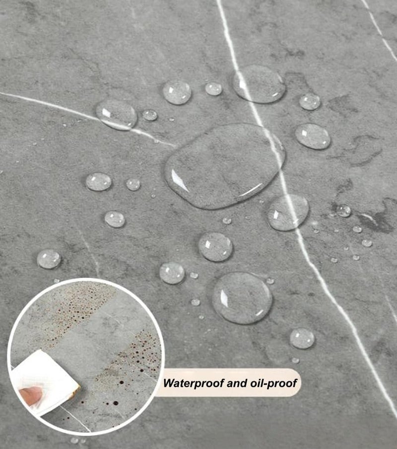 Waterproof Floor Tiles,Peel and Stick Area Tiles,18''x18'' PVC Dining Kitchen Floor Mat,Self Adhesive Flooring Mat for Living Room Bedroom Bathroom 30Pcs,Marble Pattern (18x18in,SW-27) - Image 3