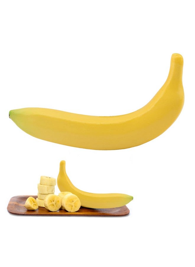 HONUTIGE Artificial Fake Fruit Lifelike Plastic Artificial Fake Fruit Home Decoration Craft Also Great For Market Decor Party Decor Pillars Hanging Roof Decor Etc. (Single Banana) - Image 5
