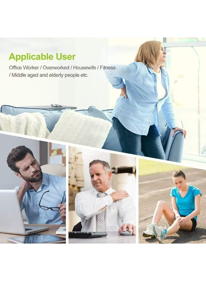 AUV0N AUVON Dual Channel TENS Unit Muscle Stimulator Machine with 20 Modes, 2" and 2"x4" TENS Unit Electrode Pads - Image 4