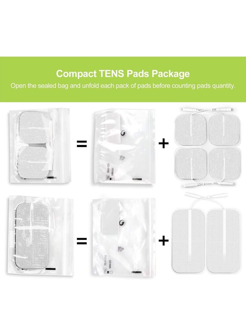 AUV0N AUVON Dual Channel TENS Unit Muscle Stimulator Machine with 20 Modes, 2" and 2"x4" TENS Unit Electrode Pads - Image 3