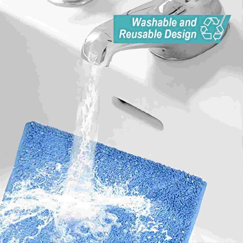 KEEPOW Microfiber Mop Cloth Refills Compatible with MR.SIGA Professional Microfiber Mop, Double Side use, Wet & Dry Mopping, Pack of 8 - Image 5