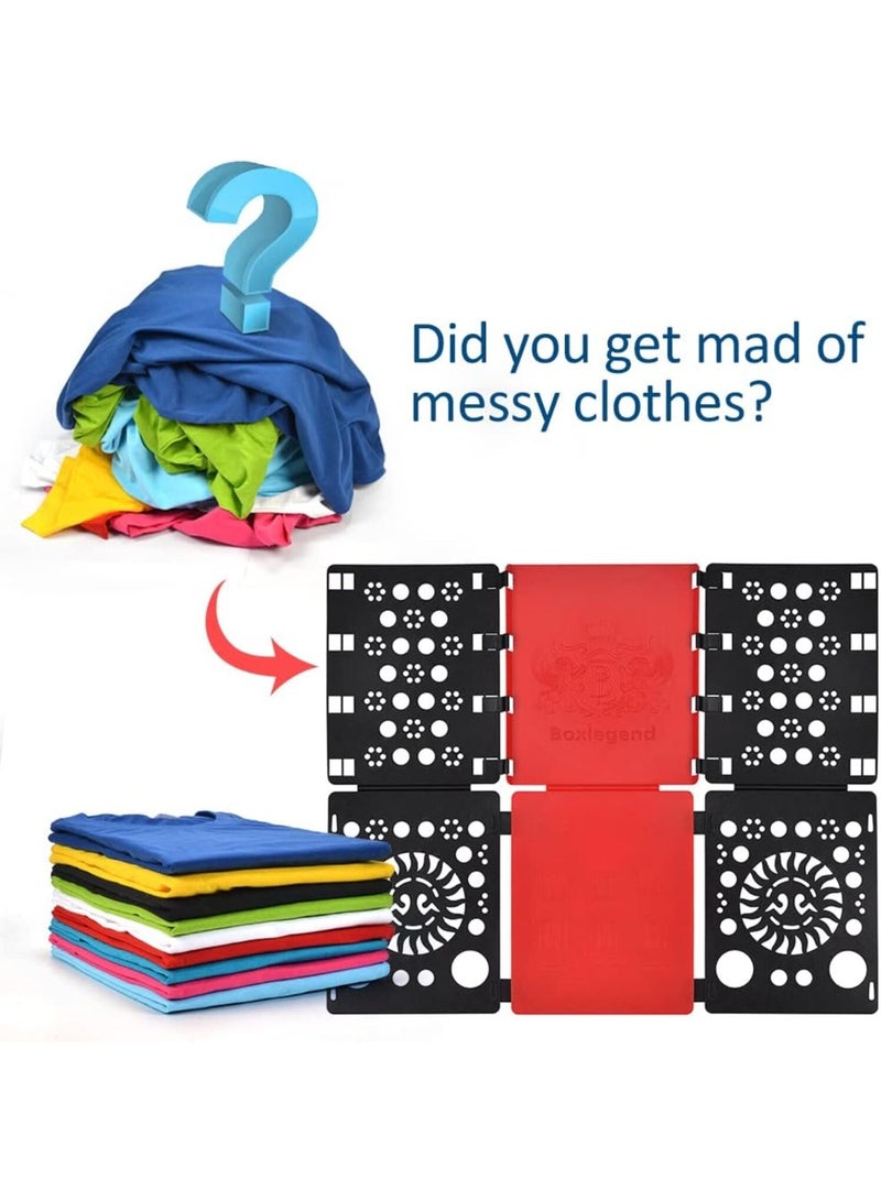 PTTIMFFM Shirt Folder Board & Organizer set 5ea T Shirts Clothes Folder Durable Plastic Laundry folders Folding Boards - Image 2