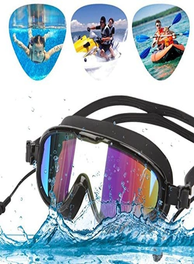 proxin Polycarbonate, Silicone Swim Goggles, Swimming Goggles No Leaking Anti Fog UV Protection Crystal Clear Vision Triathlon Swim Goggles with Free Protection Case for Adult Men Women Youth Teens - Image 2