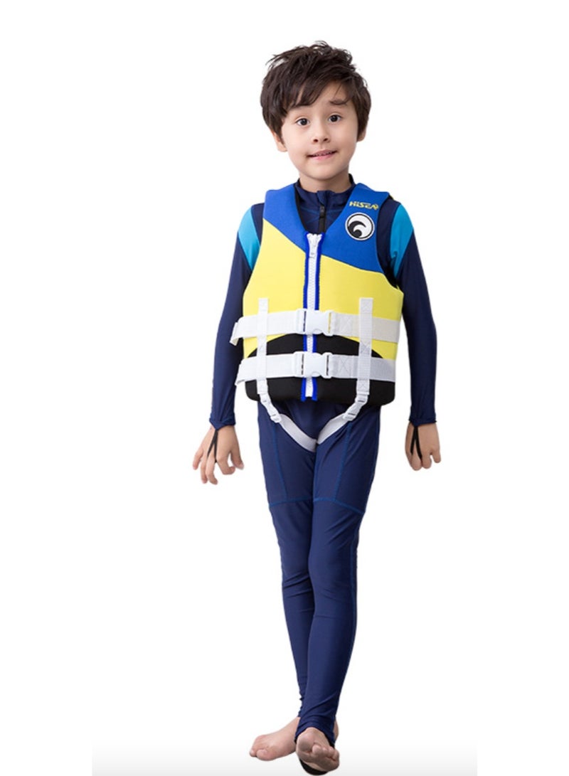 هيسا سترة سباحة للأطفال الصغار، سترات سباحة للأطفال، سترة سباحة للأطفال بمقاسات مختلفة، سترة سباحة للأطفال مزودة بحزام أمان قابل للتعديل - Image 4