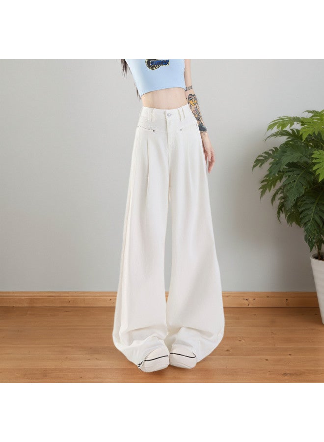 Tucano Tencel Lyocell Drapey Denim Wide-leg Pants High-waist Slimming And Heightening New Style Spring/autumn Loose-fitting Non-stick Skinny Jeans - Image 4