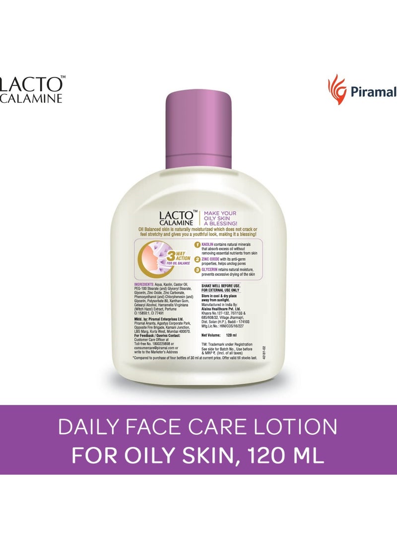 Lacto Calamine Face Lotion Kaolin Clay 120 ml - Image 2