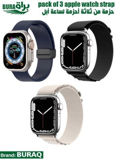 Apple Watch Band Strap For Apple Watch Ultra 2/Ultra 49mm, Series 10 46mm, 9/8/7 45mm, SE2/SE/6/5/4 44mm, 3/2/1 42mm
