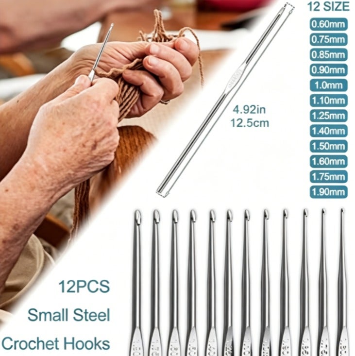 YZMA GLOBAL 58Pcs Portable Crochet Hook Set, Complete Beginner Crochet Kit with Multi-Size Hooks & Yarn, Ideal Gift for Mother and Grandmother - Image 3