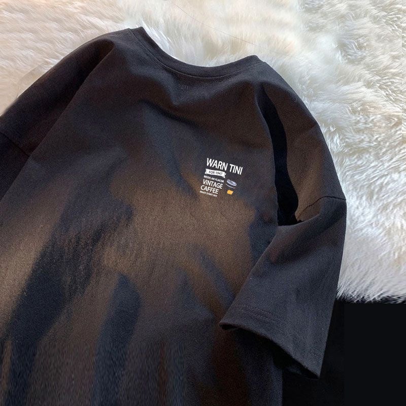 2026 Summer New 100% Cotton Top Men's Short-Sleeved T-Shirt High-end Men's Versatile Half-Sleeved T-Shirt - Image 2