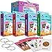 Star Right Flash Cards Set of 4 Numbers Alphabets First Words Colors Shapes Value Pack Flash Cards with Rings for Pre K K - Image 2