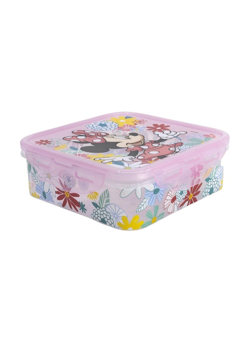 STOR STOR Square Hermetic Food Container 750ml, Minnie Mouse Spring Look  - Image 1