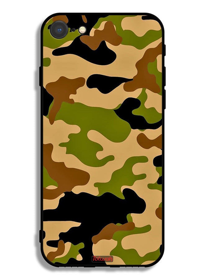 Tolwak - Apple iPhone SE (2022) Protective Case Camouflage Abstract Digital Pattern - Image 1