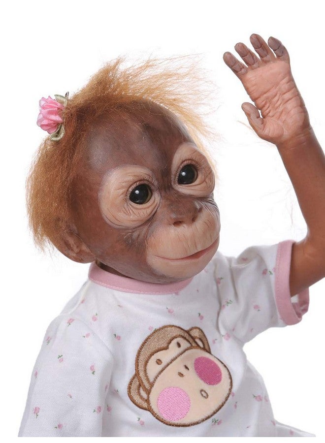 Terabithia 21Inch 52Cm So Truly Hand Detailed Painting Reborn Monkey Baby Dolls Real Very Soft Silicone Vinyl Flexible Collectible Art Newborn Doll Look Realistic - Image 5