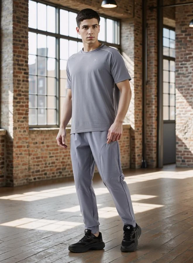 ADOT by Splash Regular Fit Track Pants with Elasticated Waistband