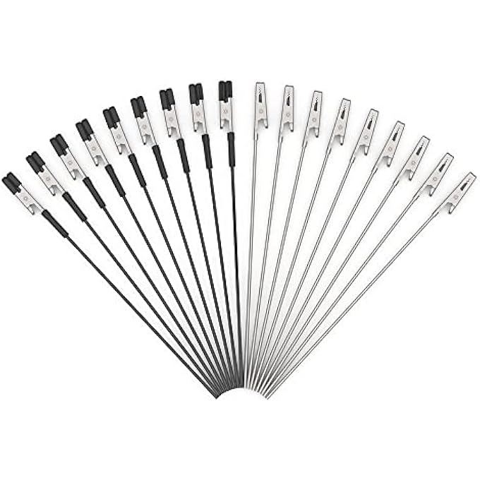40PCS ALLIGATOR CLIP STICKS (20PCS WITH RUBBER TIPS) FOR GUNDAM MODEL PAINTING AND FOR AIRBRUSH SPRAYING HOBBY MODELING PARTS FOR DIY CARD PHOTO MEMO - Image 2