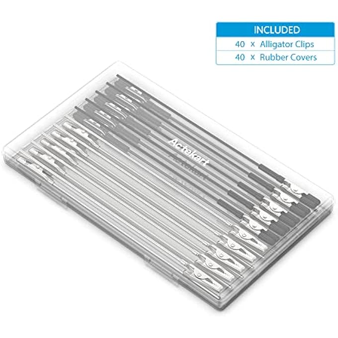 40PCS ALLIGATOR CLIP STICKS (20PCS WITH RUBBER TIPS) FOR GUNDAM MODEL PAINTING AND FOR AIRBRUSH SPRAYING HOBBY MODELING PARTS FOR DIY CARD PHOTO MEMO - Image 5