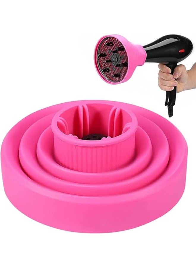 Universal Hair Dryer Diffuser (Sorted Color), Silicone Foldable Attachment, 4-5cm Diameter, Portable Curly Hair Diffuser - Image 1