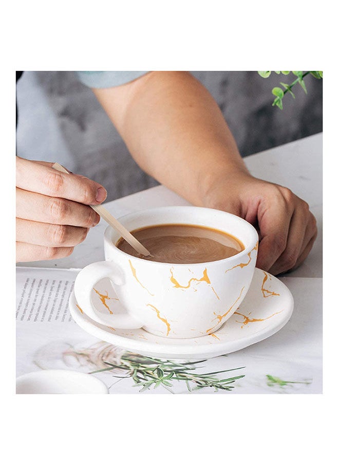 MARKQ - 14 cm Disposable Wooden Coffee Stirrers [100 Pack] Individually Wrapped Stir Sticks for Tea, Hot Chocolate and Craft Projects - Image 1