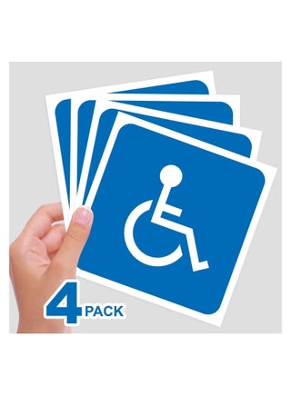 Luxury vinyl adhesive guidance sticker, weather-resistant wall sticker with a pattern for people with special needs, set of 4 pieces, size 9 x 9 cm, manufactured by Up to Date Egypt - pzsku/Z4B94EF507F298C1D9C0BZ/45/_/1693912689/25eb56b6-8b49-4186-89d1-b5b682501e97