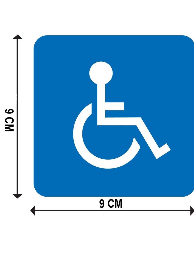 Generic - Luxury vinyl adhesive guidance sticker, weather-resistant wall sticker with a pattern for people with special needs, set of 4 pieces, size 9 x 9 cm, manufactured by Up to Date Egypt - Image 1
