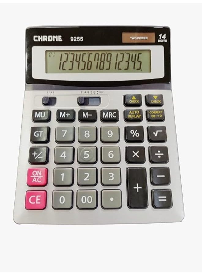 chrome Check & Correct Basic Calculator (14 Digit) 9255 - Image 2