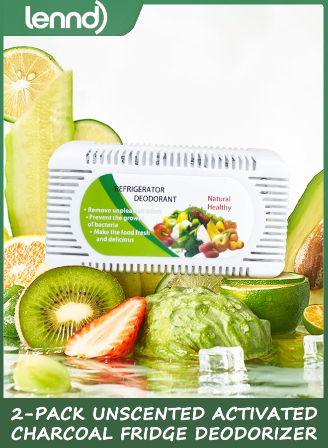 LENND 2-Pack Unscented Activated Charcoal Fridge Deodorizer - More Effective Than Baking Soda - Image 5