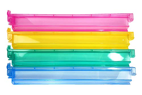 HNDTEK Acrylic Mahjong Mah Jongg Rack and Pusher Combo Mah Jong Combo Racks Multi Color Set of 4 - Image 1