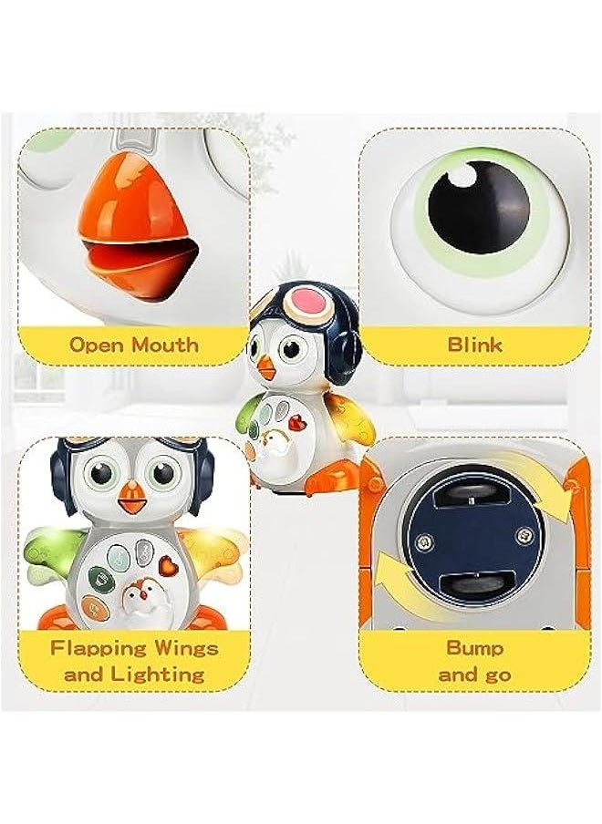HOOKOR Baby Musical Toys for 12-36 Months - Swinging Penguin Crawling Toys with Music and Lights Sound Interactive Toddlers 1 Year Old Gifts Girl Boy  - Image 3