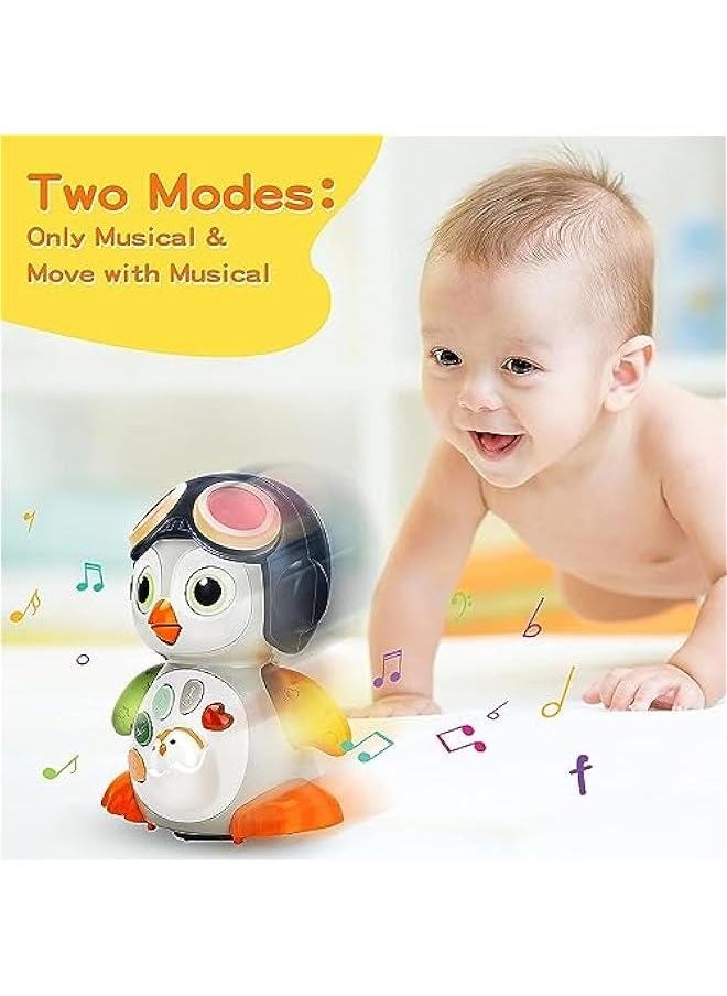 HOOKOR Baby Musical Toys for 12-36 Months - Swinging Penguin Crawling Toys with Music and Lights Sound Interactive Toddlers 1 Year Old Gifts Girl Boy  - Image 5