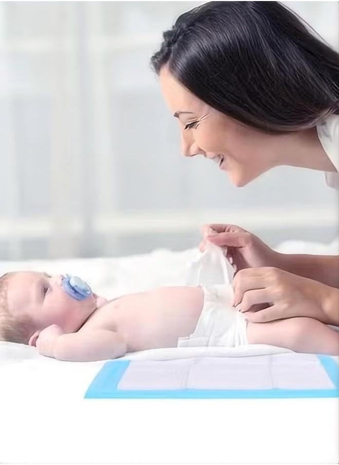 Baby Disposable Changing Pad, 40/80/120 Count Thicken and High Absorb Incontinence Changing Pad with Breathable, Waterproof, Soft Non-Woven Fabric