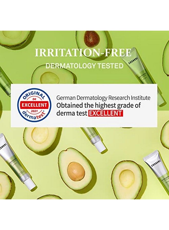 COSNORI Avocado Eye Cream Nourishing Eye And Face Cream With Organic Avocado And Rice Bran Extract Anti Wrinkle And Depuff Irritation Free Formula 1.01 Oz. - Image 4