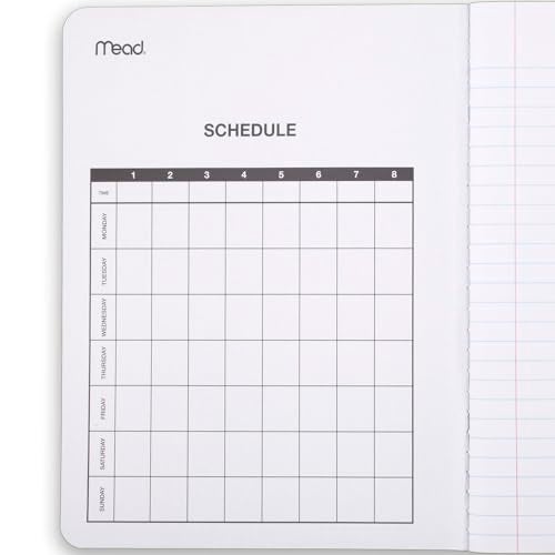 Mead Composition Notebook, 6 Pack, College Ruled Paper, 7-1/2" x 9-3/4", 100 Sheets per Comp Book, Assorted Colors (850106-ECM) - Image 2