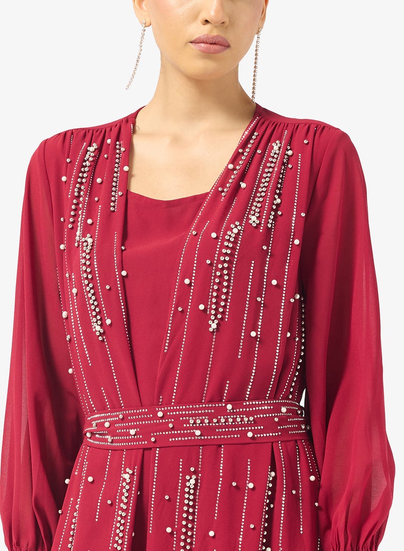 خزانة عبايات بتفاصيل مطرزة - Image 3