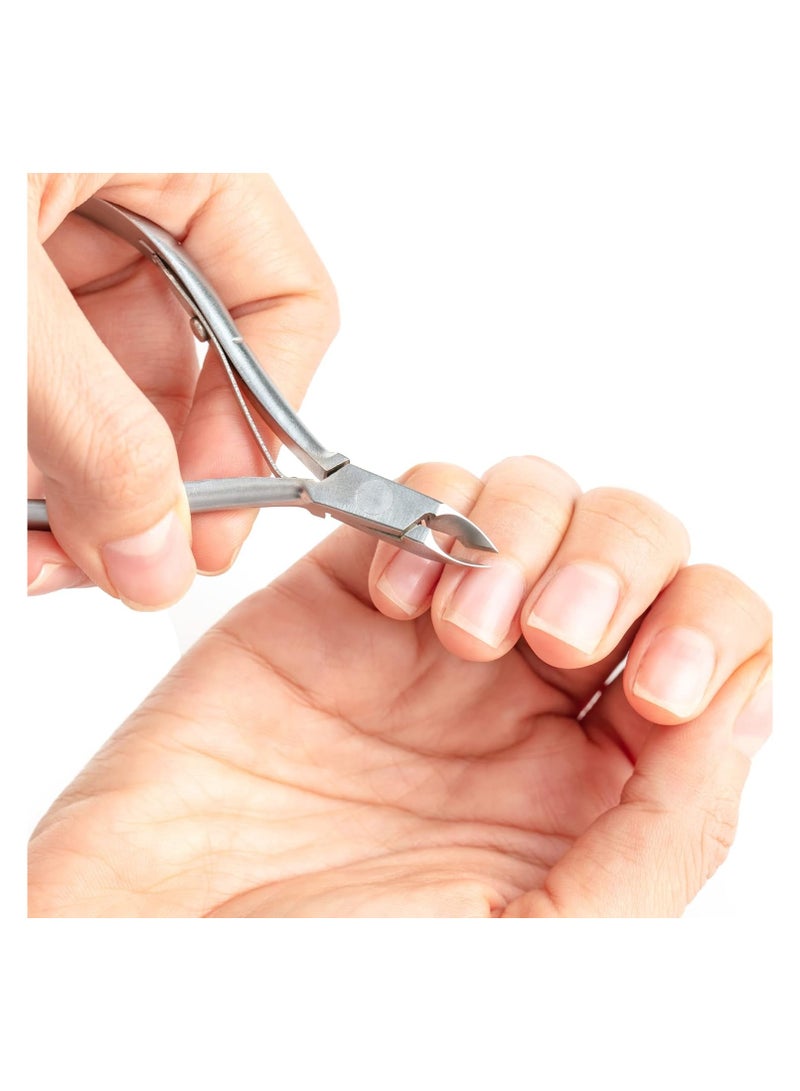 Cuticle Full Nippers Professional Non Corrosive Carbon Stee Cuticle Cutter Cuticle Remover Pedicure Manicure Tools for Fingernails and Toenails - Image 3
