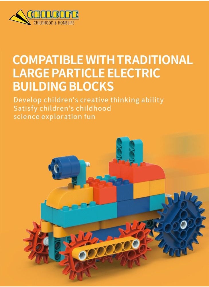 CHILDIFE - Stem Building Toys for Kids Electronic Science Experiments Projects  DIY Engineering Robotic Building Kits for Boys Girls Electric Powered DIY Engineering Building Blocks Toys - Image 1