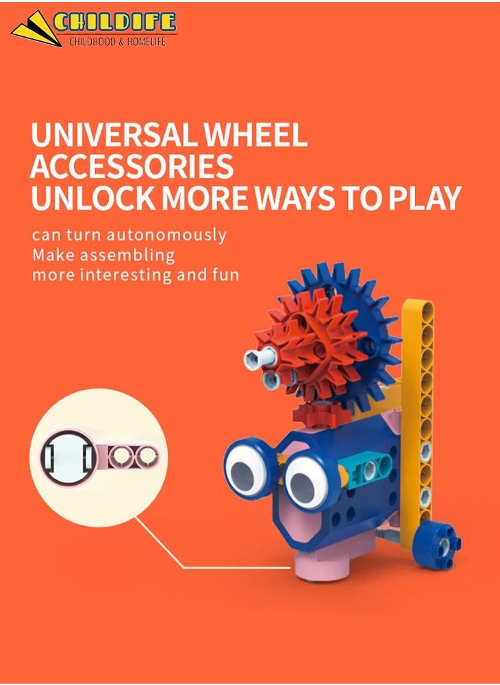 CHILDIFE - Stem Building Toys for Kids Electronic Science Experiments Projects  DIY Engineering Robotic Building Kits for Boys Girls Electric Powered DIY Engineering Building Blocks Toys - Image 1