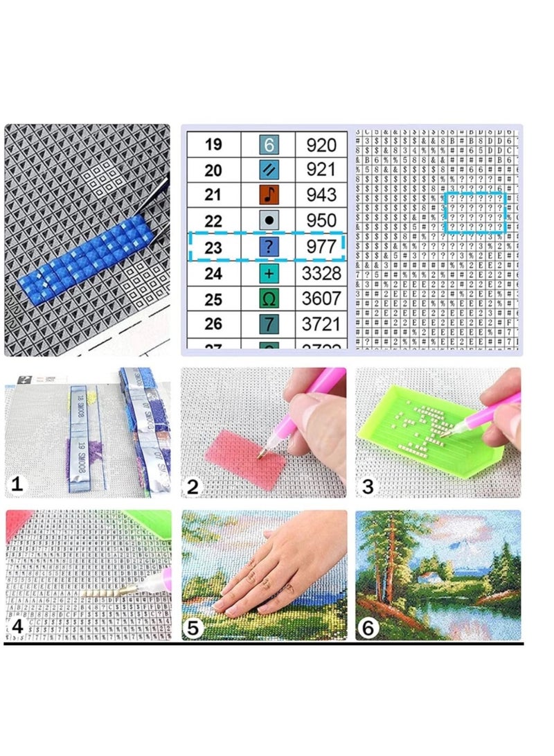 STRATEG DIY 5D Round Diamond Painting Multicolor - Image 5