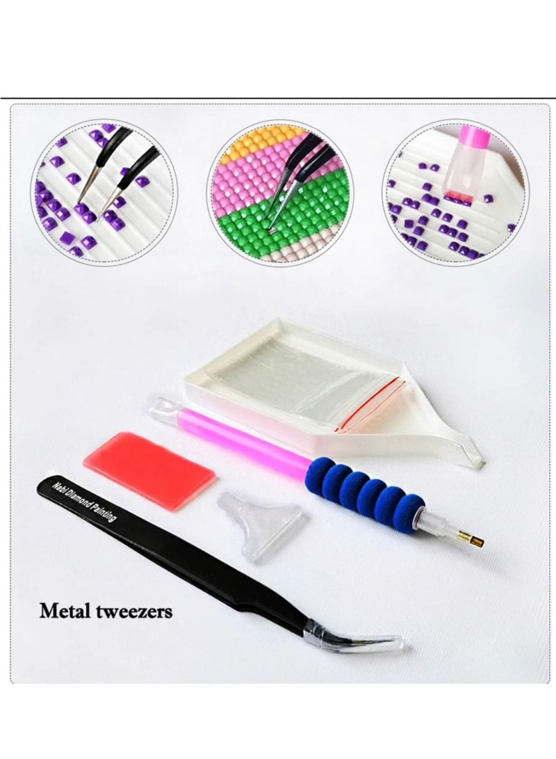 STRATEG DIY 5D Round Diamond Painting Multicolor - Image 4