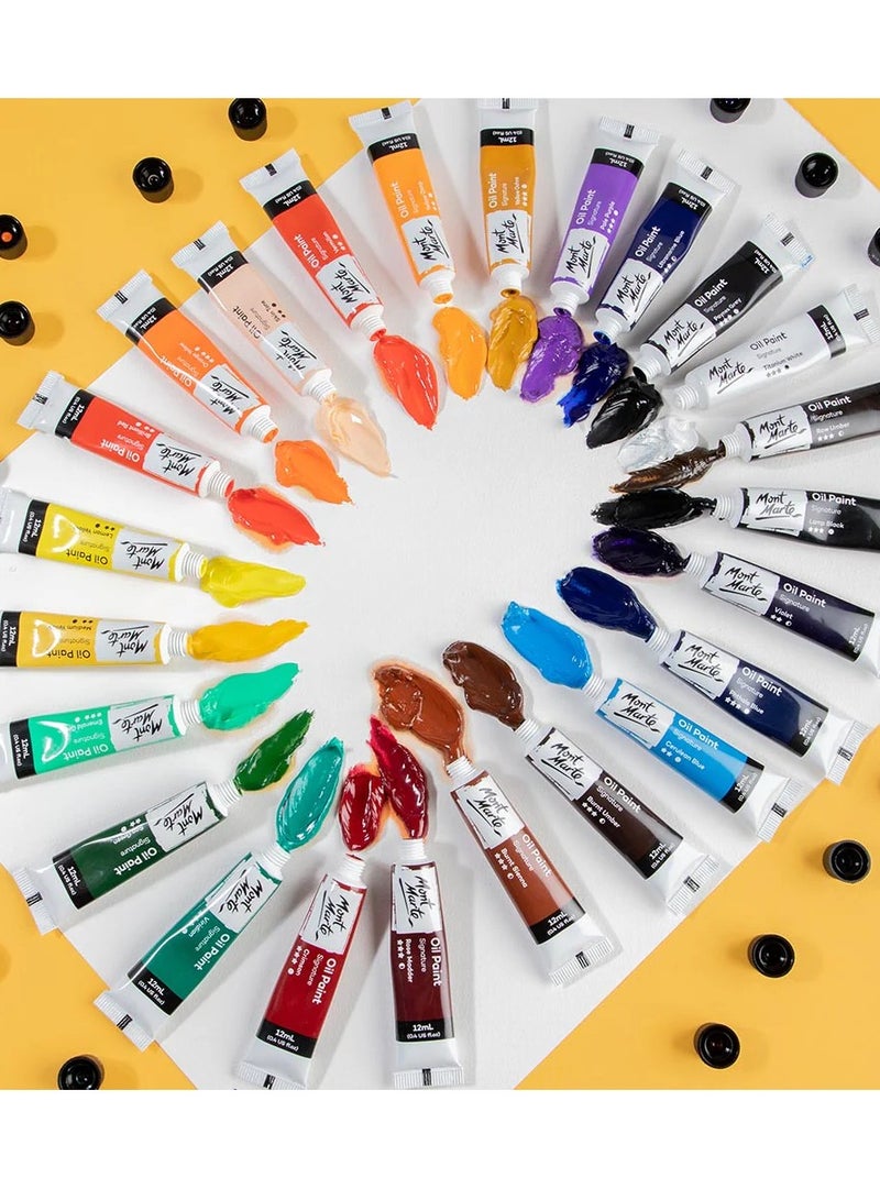 Mont Marte 24-Piece Signature Oil Paint Multicolour - Image 2