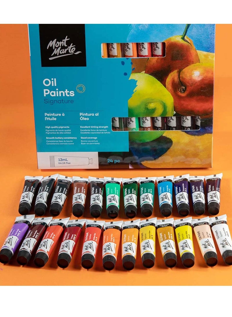 Mont Marte 24-Piece Signature Oil Paint Multicolour - Image 3