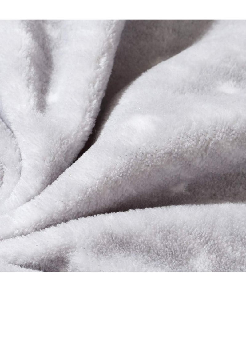 CREVENT - 76x102cm Cute Cozy Fluffy Warm Baby Blanket for Boys Infants Toddlers Bedding Crib Cot Stroller Baby Shower Birthday Newborn's Gift Grey Cloud - Image 1